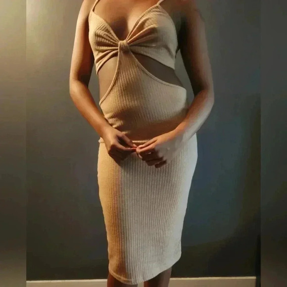 SHEIN Dresses & Skirts - Midi‎ cutout knit dress